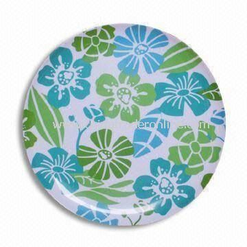 Melamine 11-inch Round Plate, Customized Colors, Design, and Sizes are Accepted