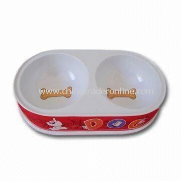 Pet Bowl, Customized Logos are Welcome, Made of PP and PC Materials, Suitable for Cats and Dogs