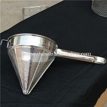 Special Design Galvanized/Tinned Wire Mesh Skimmer/Strainer for Cookwares, with SS 201/304 Material from China