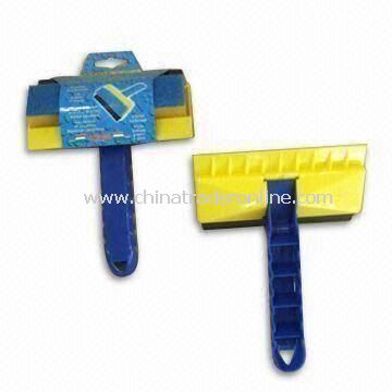 3-in 1 Magic Ice Scraper, Made of PP, Sponge, Scouring Pad and Rubber, Measures 14cm from China