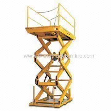 Stationary Scissor Lift with Multi-forks Frame and 380V AC Working Voltage
