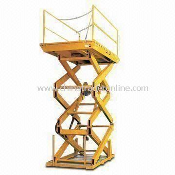 Stationary Scissor Lift with Multi-forks Frame and 380V AC Working Voltage from China