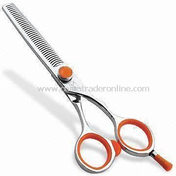 Tender Touch Stainless Steel Hair Scissors with Soft Rubber Bumper from China