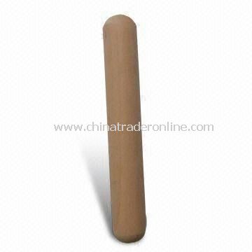 Wooden Rolling Pin, Made of Lotus Wood, Measures 19 x 3cm, Suitable for One Hand Rolling