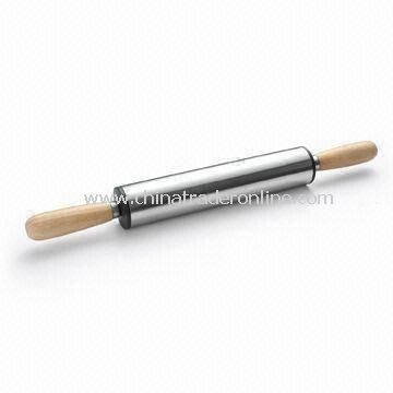 Wooden Rolling Pin with 0.3mm Thickness, Sized 5 x 5 x 48cm