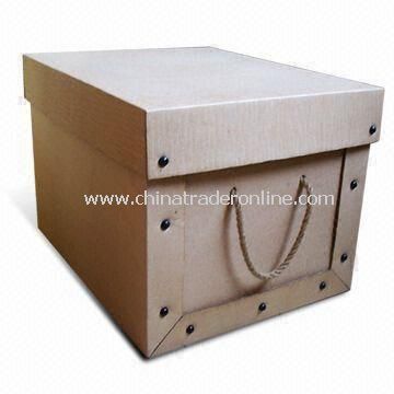 Corrugated Board Storage Box, Eco-friendly, Customized Styles are Accepted from China