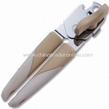 Stainless Steel Can Opener with Plastic Handle, Various Sizes are Available from China