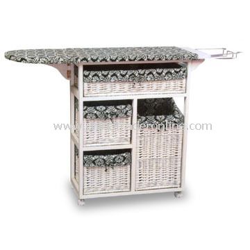 Storage Case/Box with Ironing Board, Made of Cany and Natural Rattan from China