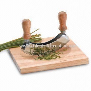 Wooden Cutting Board with Chopping Knife and 1.5mm Thickness
