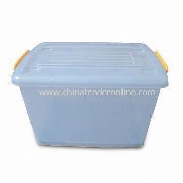 PP Household Storage Container in Clear or Transparent Color, Measures 40 x 29 x 20.5cm