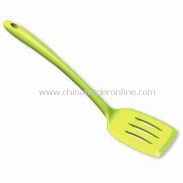 Silicone Spoon with Nylon Inside, Measures 30cm, Different Colors, Sizes and Shapes are Available