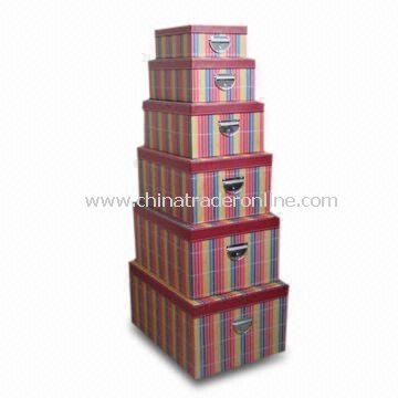 Woven Paper Storage Box in Fashionable Design, Available in Various Designs, OEM Orders are Accepted from China