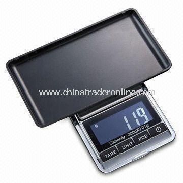 Digital Weighing Portable Scale, Measures 75 x 58 x 13.8mm with Overload Protective System