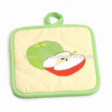 Pot Holder, Made of 100% Cotton, Customized Designs, Colors and Sizes are Accepted from China