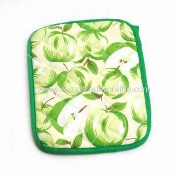 Pot Holder, Made of 100% Cotton, Customized Designs, Colors and Sizes are Accepted from China