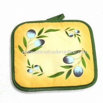 Pot Holder, Made of 100% Cotton, Customized Logos are Accepted