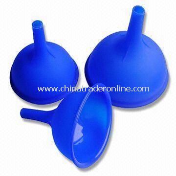 Funnel Set with Non-stick Finish, Made of 100% Food Grade Silicone from China