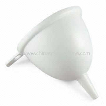 Jumbo Funnel in White Color, Measures 16 x 20 x 17.5cm, Made of Plastic from China