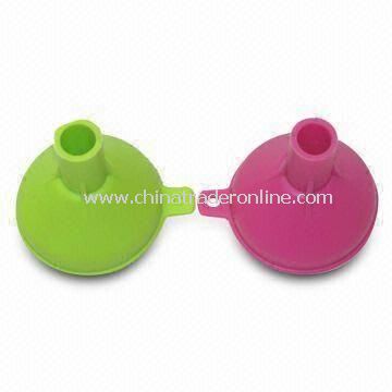 Mini Silicone Funnels, Customized Colors Welcomed from China