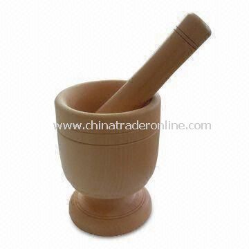 Mortar and Pestle, Made of Lotus Wood, Herb and Spice Tools, OEM Orders are Welcome