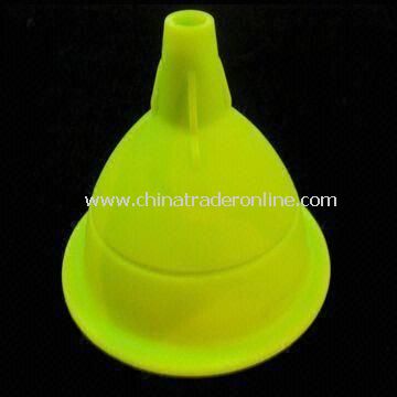 Silicone Funnel, Foldable Funnel, Made of 100% Food-grade Silicone, Any Colors Available