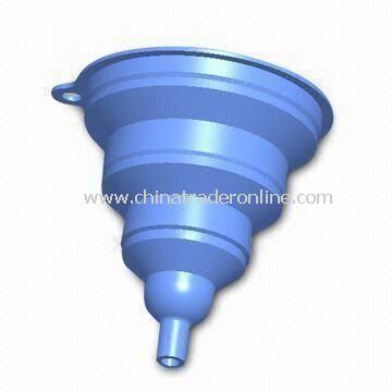 Silicone Funnel with Nonstick Finish, Customized Designs are Welcome