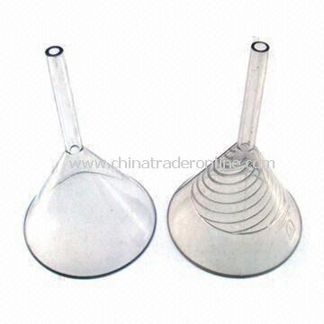 Swirl Funnel, Made of Plastic or Glass, Makes Liquid Falling Quicker, Suitable for Laboratory Use