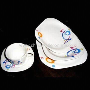 20 Pieces Dinner Set, Made of porcelain, Acceptable in Different Kinds of Styles and Colors