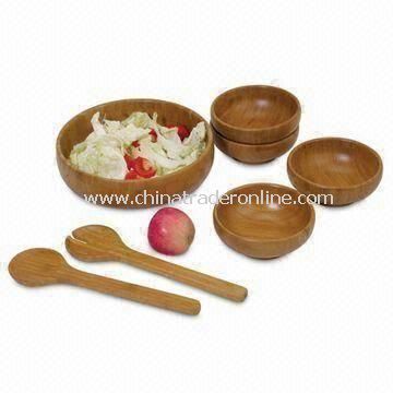 7-piece Salad Set, Includes Bowls, Hands and Server from China