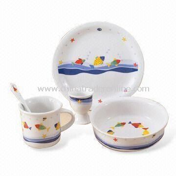 Dinnerware Set, Made of Porcelain, Suitable for Children