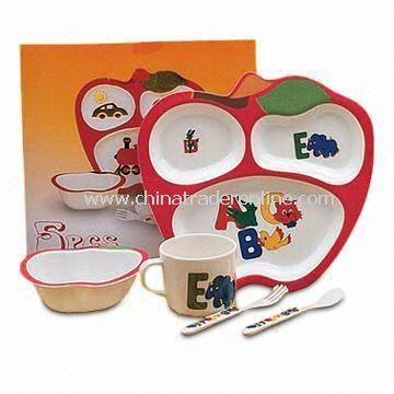 Melamine Childrens Lunch Set with Cartoon Design