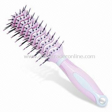 Durable Hair Brush, Various Colors and Styles are Available, Made of Plastic from China