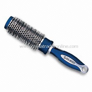 Hair Brush with Rubber Coating, Various Colors and Stylish Designs are Available, Durable from China