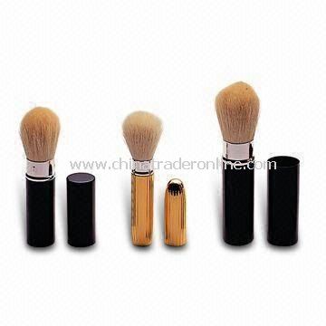 Retractable Powder Brushes, Available in Various Sizes, OEM and ODM Orders are Welcome from China