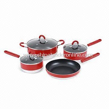 Aluminum Non-stick Cookware Set, Suitable for Gas and Electric, Easy to Clean