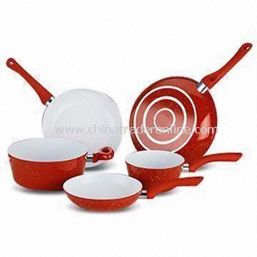 Forged Aluminum Cookware Set with Non-stick Ceramic Coating and Long Lasting Durability from China