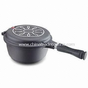 Multi Cookware Pan, Made of Non-stick Aluminum with Stainless Steel Nets Inside