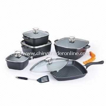 Non-Stick Cookware Set, Easy to Clean, Made of Die-cast Aluminum from China