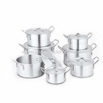 Non-stick Cookware Set with Polish Finish and 1.4/1.5mm Thickness, Made of Aluminum from China