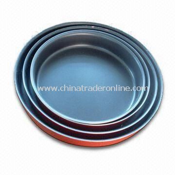 Round Shaped Aluminum Non-stick Cookware Set with Colorful Heat-proof Painting from China