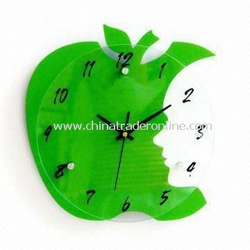 Grand Art Wall Clock, Made of MDF and Glass, Available in Green from China