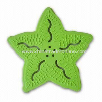 Sea Star-shape Bathroom Rug for Decorating Tub or Shower, Made of Rubber from China