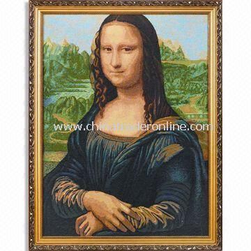 Tapestry Framed Art, Made of 50% Cotton and 50% Polyester, Customized Designs are Accepted from China