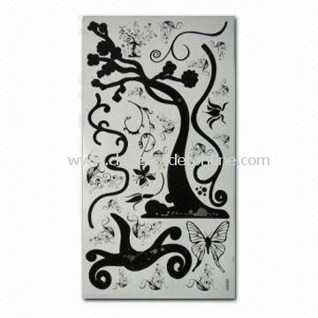 Wall Decoration Stickers, Made of Non-toxic and Art Paper, Easy to Apply and Remove from China