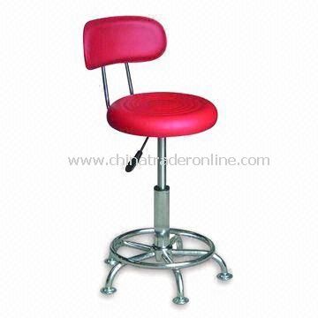 Backrest Bar Stool, Made of PVC, Measures 35 x 35 x 62 to 82cm from China