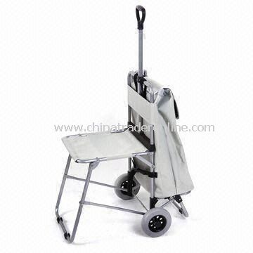 Collapsible Shopping Cart in 2011 New Design with Chair and Two Wheels