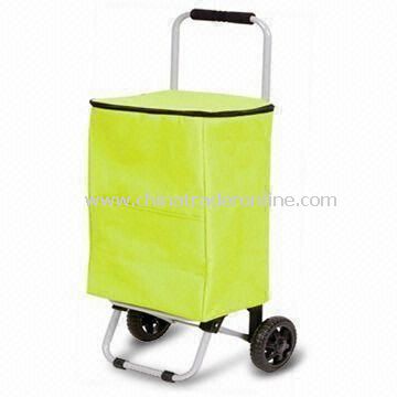 Collapsible Shopping Cart with Steel Pipes and Fabric, Small Orders are Welcome from China