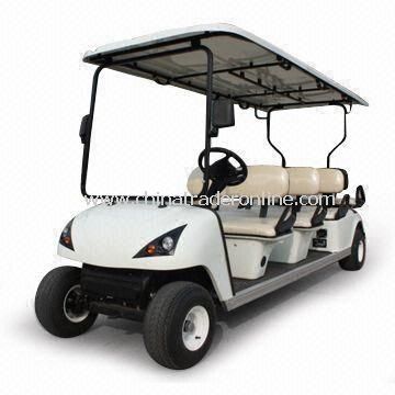 Eight Seats Electric Golf Cart with 80 to 100km Maximum Travel Distance and 640kg Carrying Capacity from China