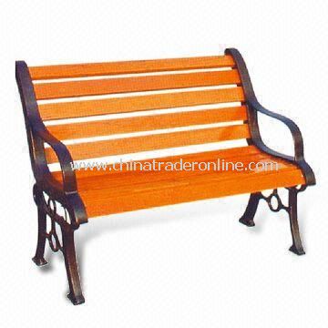 Leisure Chair/Park Bench, Measuring 120 x 50 x 76cm, Made of Wood, Suitable for Garden and Park from China