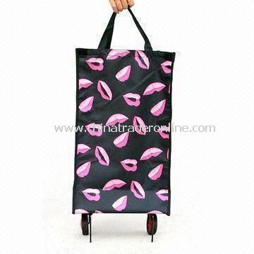 Shopping Cart in New Design, Available with Aluminum Tube and Seat, Made of 600D Nylon